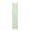 Skims Kardashian Yi Mengling same Spice Girl Threaded Suspender Dress Women's Halter Skinny Hip Wrap Long Skirt