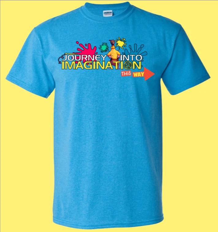 Vintage Disney World Epcot Center Figment shirt T-Shirt custom men women retro 2XL