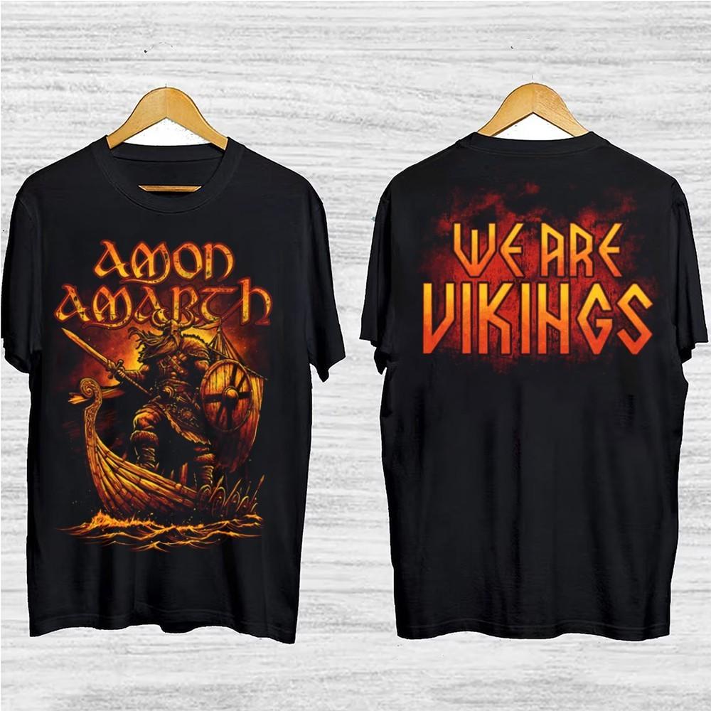 Vintage Amon Amarth tour2025 Gift Funny Black All Size 20D1944 Unisex T-Shirt XXXXL