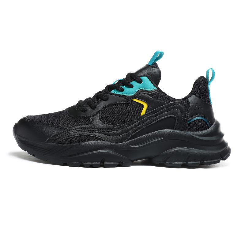 Large size outdoor mesh casual shoes lightweight low-top running sneakers platform dad shoes 38