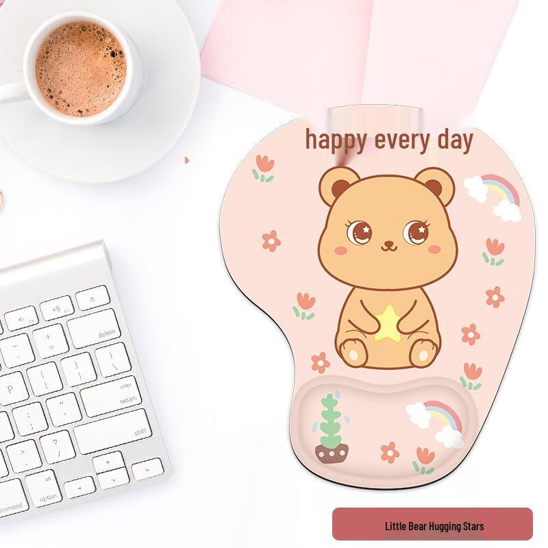 Fumaide Cartoon Bear Wrist Rest Mouse Pad