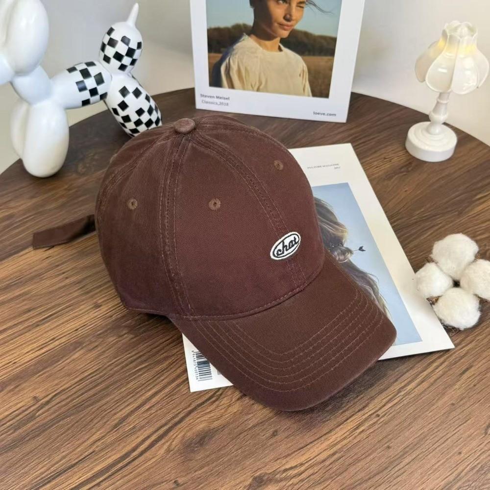 Embroidery Baseball Hat Korean Snapback Cap Adjustable Peaked Cap  Outdoor