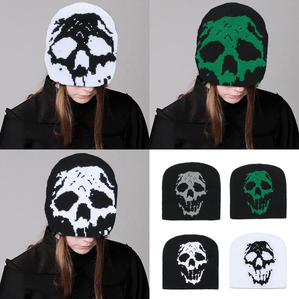 Hiphop Knitted Hat Breathable Acrylics Hat Adjustable Size Hat Youth Trendy Hat for Trendy Youth