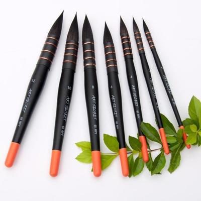 65RPY Wooden Handle Squirrel Hair High Quality Professional Watercolor Brush
