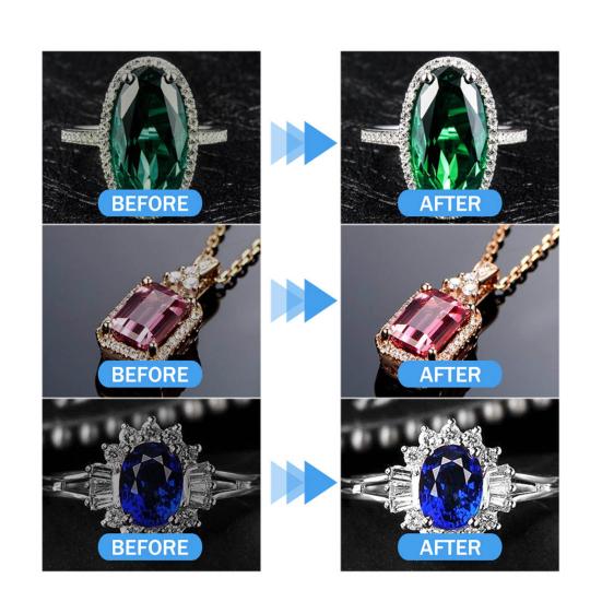 Jewelry Cleaner Spray Kit with Gloves Brush Universal Easy To Use Jewelry