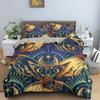 Bohemian Duvet Cover Set Universe Sun And Moon Themed Polyester Comforter Cover King Queen Full Size For Kids Boys Bedding Set