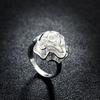 Elegant Woman Fine Jewelry   Copper Rose Flower Rings Size 7 8 9 Fashion Wedding Party S Girl Holiday Gifts