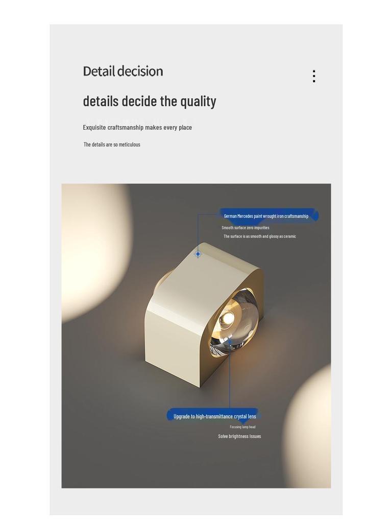 Modern Minimalist Wall Lamp: Smart Up/Down Light for Bedroom & Living Room Décor