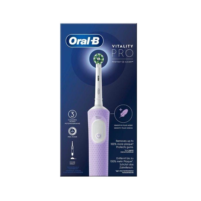 Brosse À Dents Électrique - Oral-B - Vitality Pro Protect X Clean - 3 Modes - Minuteur - Batterie Longue Durée