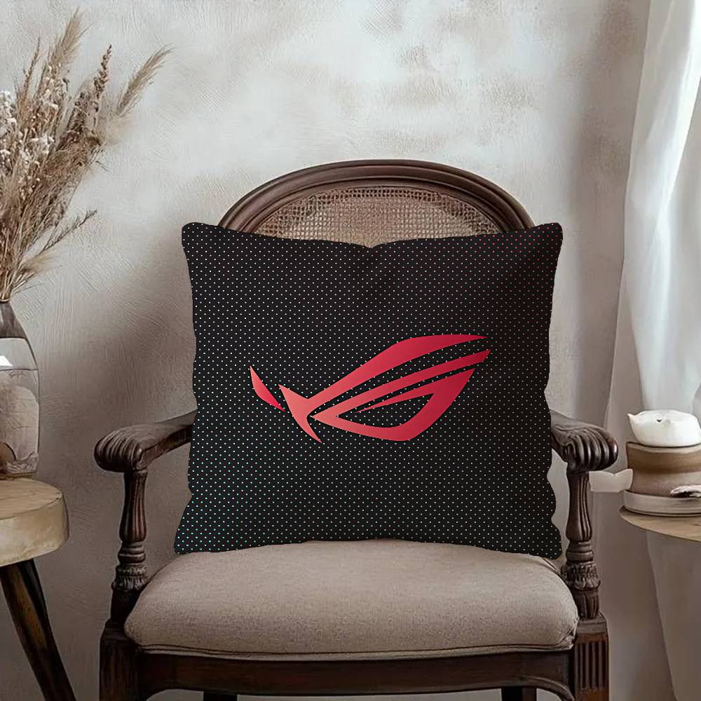 ROG Logo Pillow Gift Home Office Decoration Pillow Bedroom Sofa Car Cushion CoverPillow Case