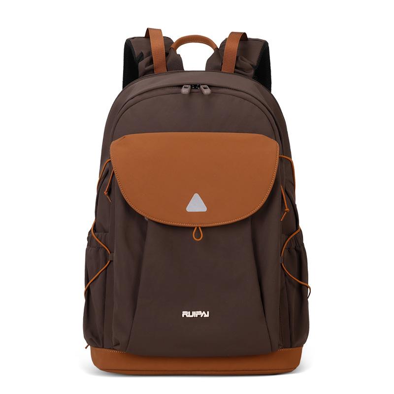 Personalized Fashion Contrasting Colors Lightweight Leisure Travel Large Capacity Backpack High School College Student Schoolbag Women's Backpack