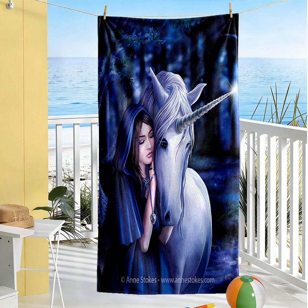 Gothic Style Beach Towel High Absorbency & Quick-Dry Comfortable Lightweight Perfect for Traveling Yoga Camping and Swimming
