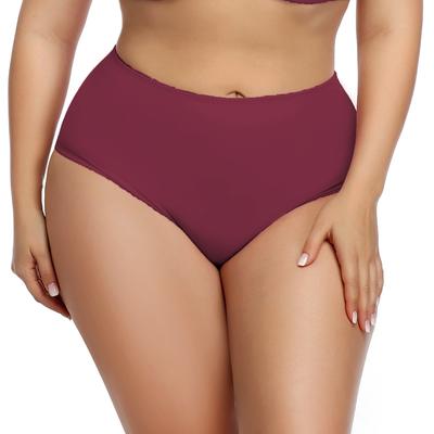 Damen Übergröße Slip Komfort Dünne Unterwäsche Nahtlos Einfarbig Einfache Slips Briefs 0Xl 1Xl 2Xl 3Xl 4Xl 5Xl
