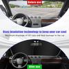 Kewucn 2 PCS Car Windshield Sun Shade, Foldable Sunshade For Front Window And Interior Protection, Windshield Shade For Sun Heat And UV Rays, Black