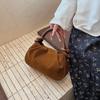 Retro portable shoulder bag spring and summer new messenger bag casual solid color commuter women's bag