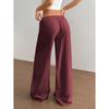 New Fashionable Women's Clothing, Elegant and Versatile, Elastic and Casual, Solid Color Pants, Wide Leg Pants