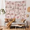 Cute Cartoon LLulu The Piggy Colorful Tapestry Wall Hanging Bohemian Wall Tapestries Mandala Wall Hanging Sheets