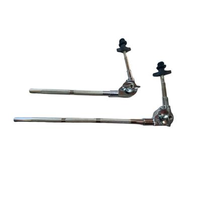 Dual-purpose Suspended Cymbal Stand with Angled/Straight Pole and Microphone Clip