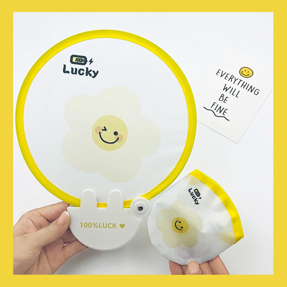 MinniLove Folding Minnie Mouse Cute Ultra Perfect for Sports Fireworks and Parties Fan, Fan, Foldable, Compact, Design, Lightweight, Waterproof,