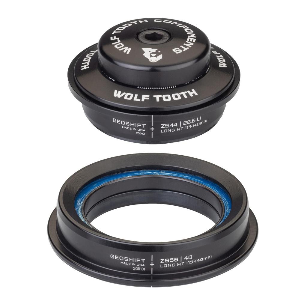 Wolf Tooth ZS44 Upper ZS56 Lower GeoShift Performance Angle Headset Long(115-140mm)
