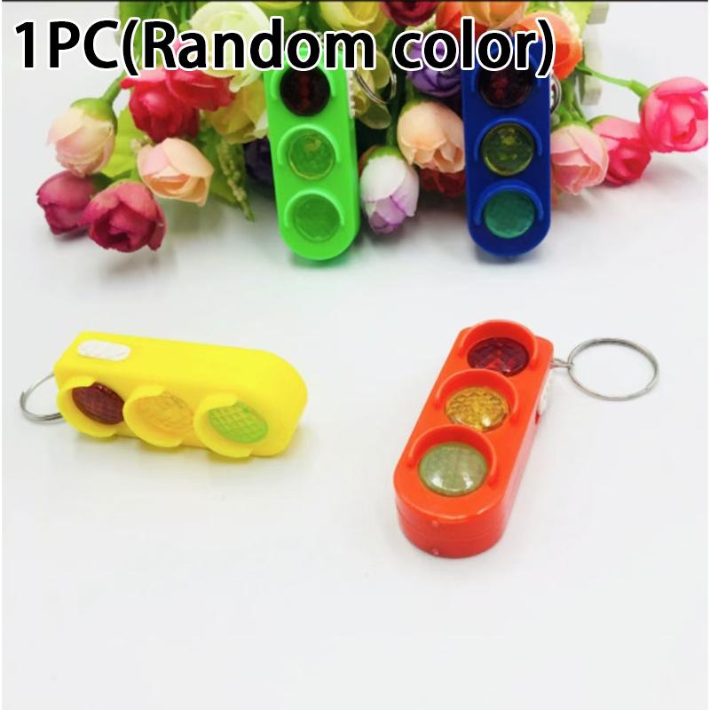 Cartoon Led Light-Up Keychain Creative Bag Charm Light-Up Toy Gift Mini Flashlight