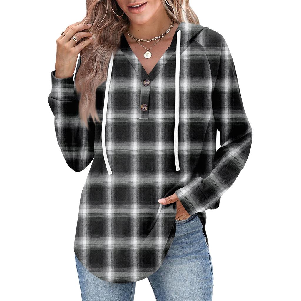 Women's Fashion Women's Lightweight Long Sleeve Pullover With Pockets Preppy Graphic Hoodie