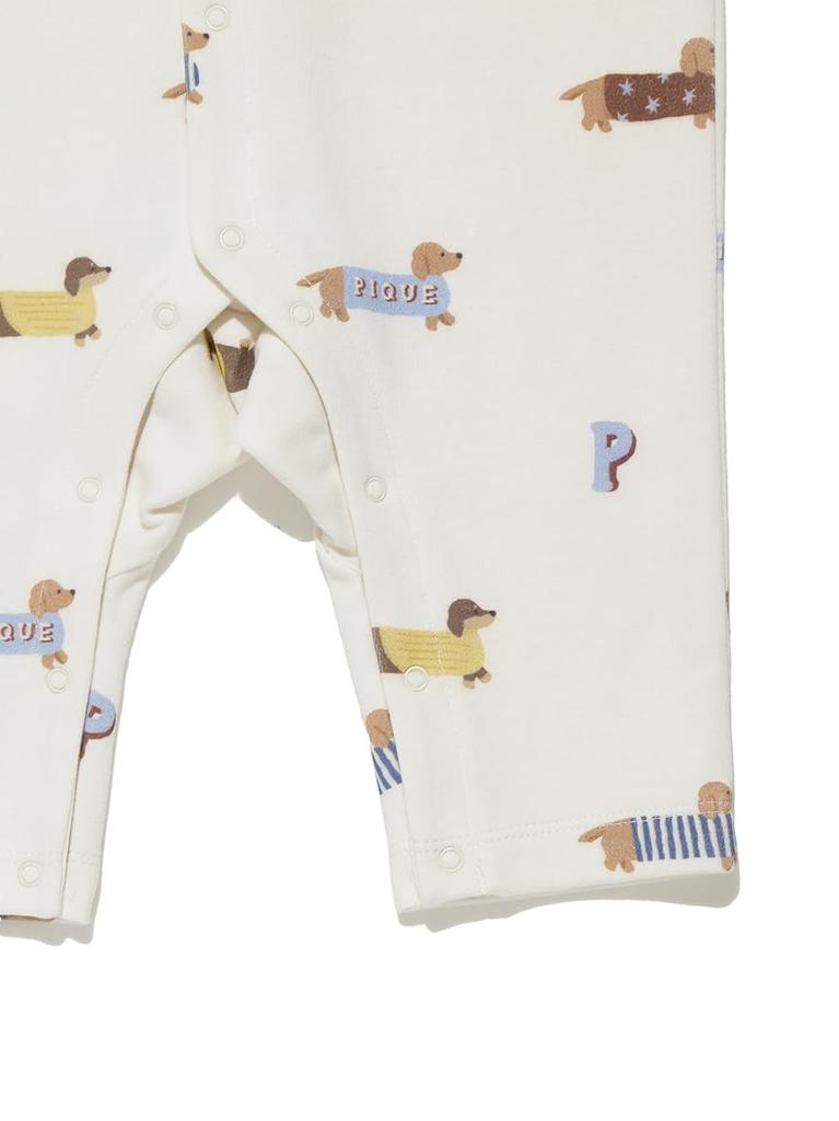 [BABY] Dachshund Print Romper PBCO255755CRM80