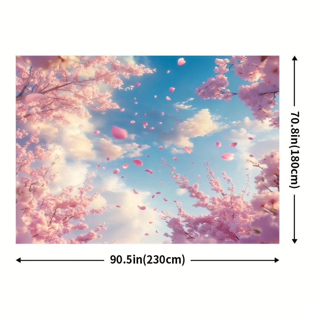 2D plane, 1 piece of pink cherry blossom, suitable for party decoration and indoor or outdoor home decoration.