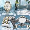 popular in silver and analog business watch by Stylish stainless steel watch for men with date simple large dial with Roman moon perfect as a Men's