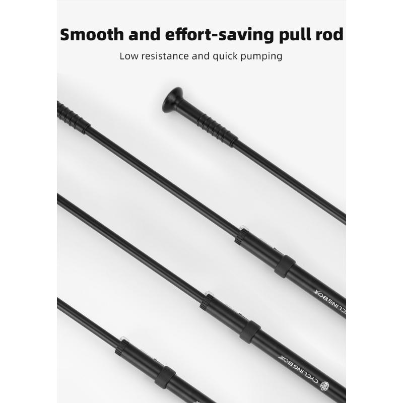 Портативный велосипедный воздушный насос высокого давления 300 фунтов на квадратный дюйм — фото 7