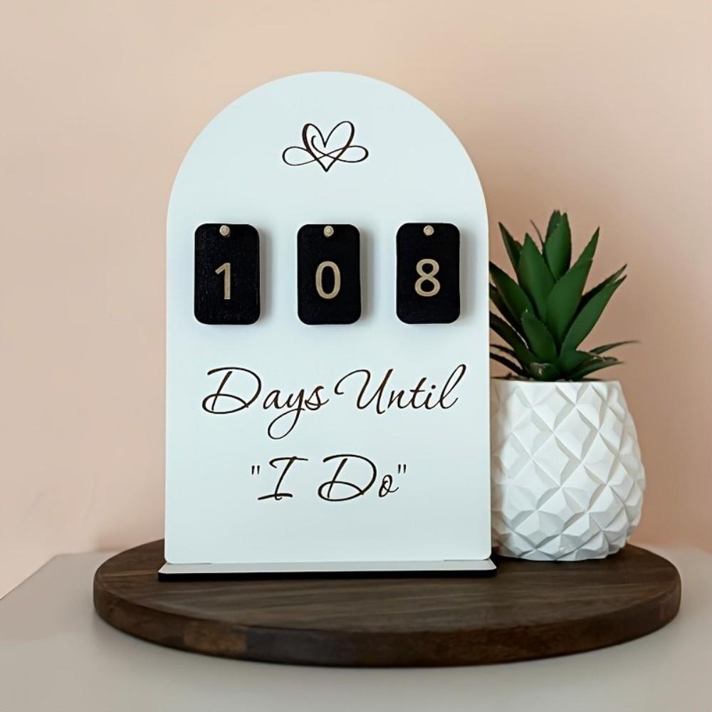 Countdown Display Wedding Countdown Sign Wooden Display Number Block Sign Wedding Celebration