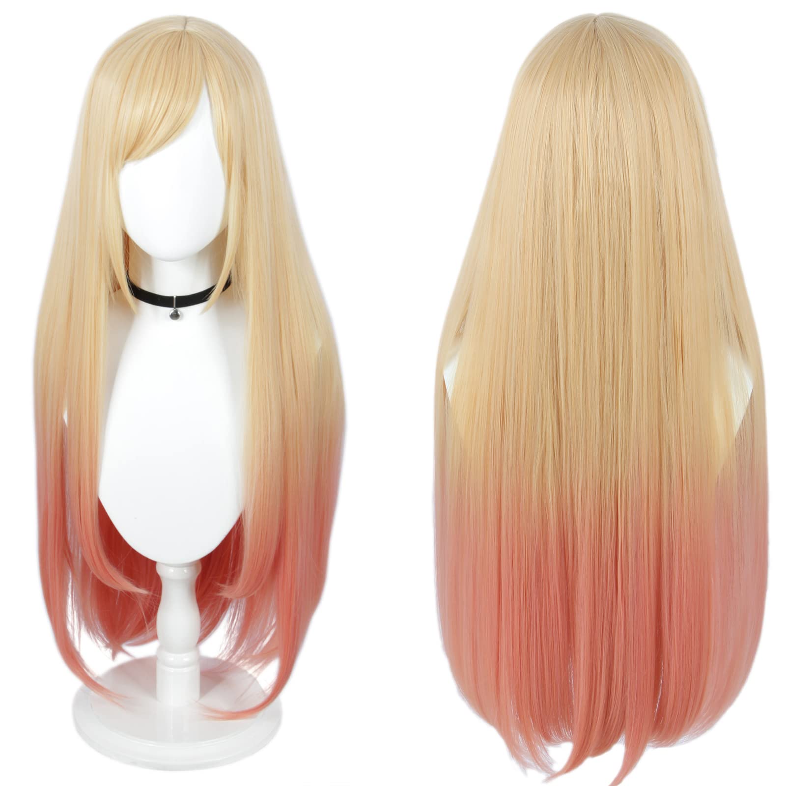 

Linfairy Cosplay Wig, Heat-Resistant, Costume Accessory for Festivals, Cosplay Wig 505 (Wig + Necklace)
