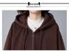 Damen Fleece-Cardigan mit Kapuze in Übergröße - 2024 Herbst/Winter Mode für Mittelalte & Ältere