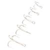 120PCS Treble Fishhooks Set High Carbon Steel High Strength Treble Hooks Kit for Sea Fishing