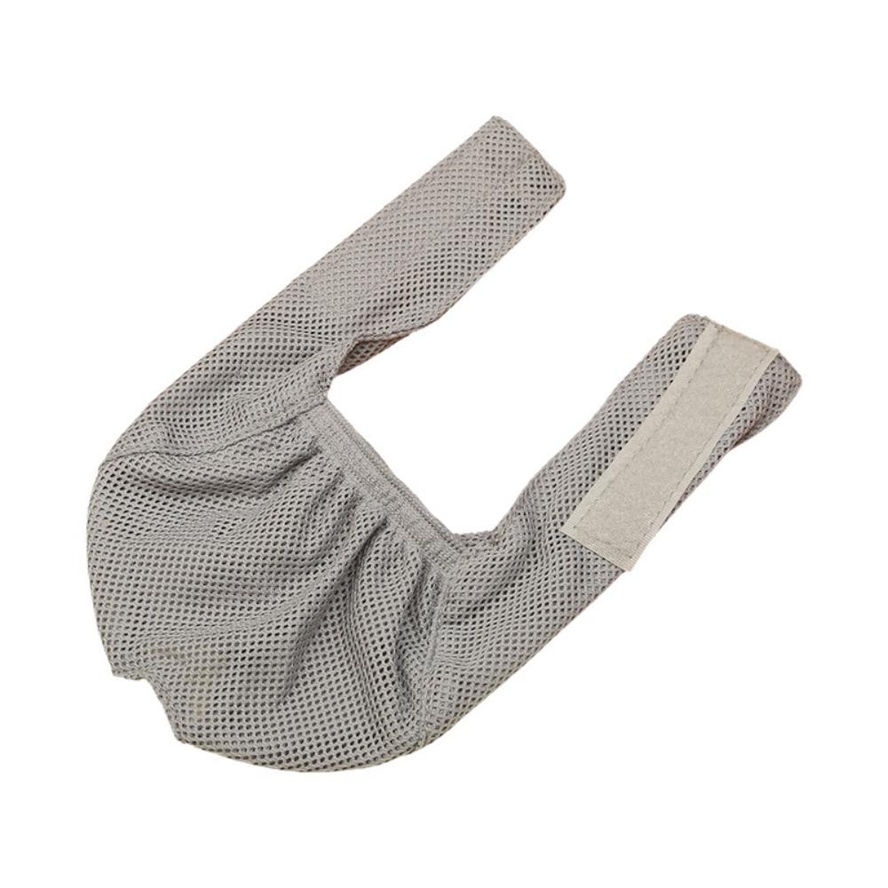 

Breathable Anti-Bite Muzzle Adjustable Pet Grooming Mask Cat Mouth Cover Pet Accessories L сірий