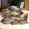 Chewing & Teasing Plush Fish Toy for Cats: Green Carp, Tilapia, Mandarin Fish, Crucian Carp