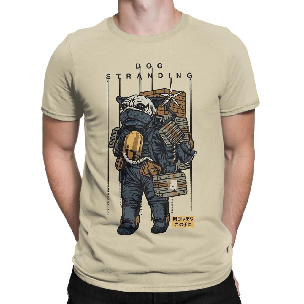 Death Stranding 100% Bomull T-shirt För Par Sommar Fantastiska T-shirts Andningsbara Harajuku T-shirts Överdimensionerad Design Kläder
