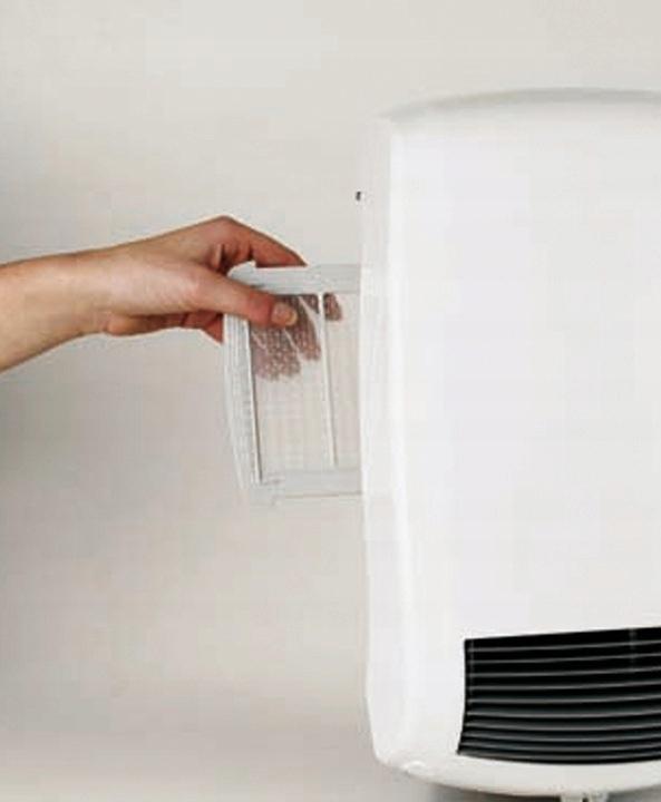 Aurora 2000 W electric bathroom heater, fan heater, white