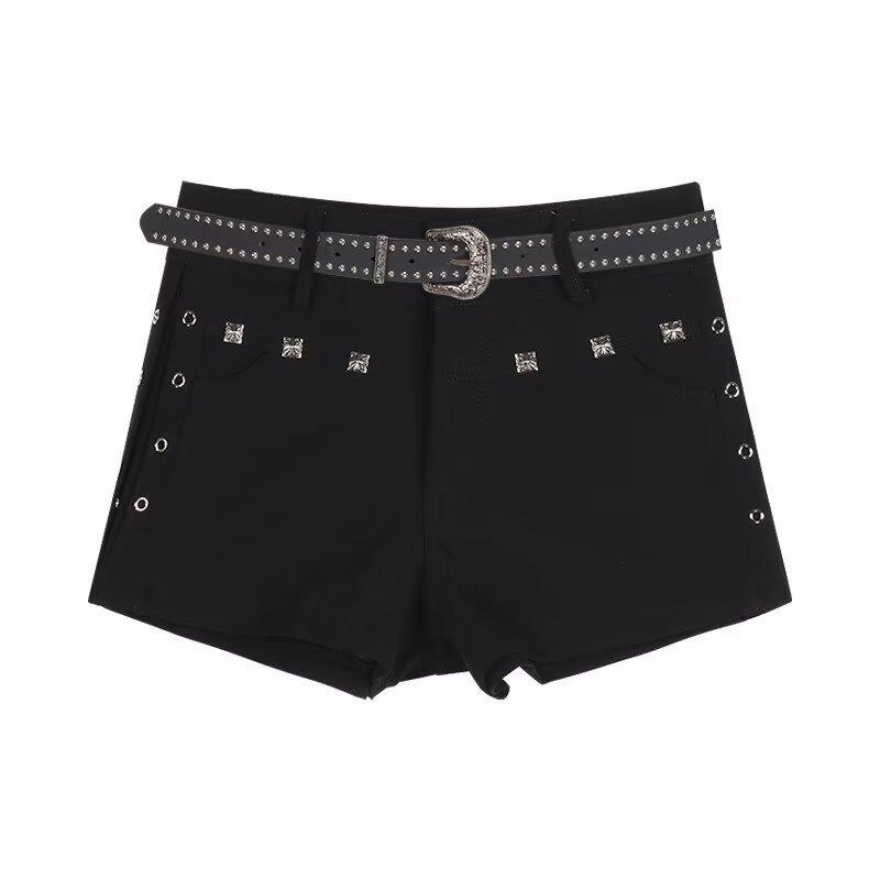 High Waist Skinny Fit With Button Details For Teen Girls Summer Wear