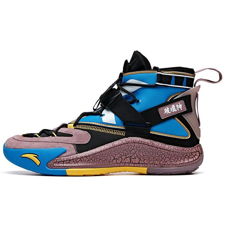 

Dragon Ball x Anta KT5 Cushioning Slip Resistant Abrasion Resistant High top Basketball Shoes Men s Blue Purple 112011106-1 39