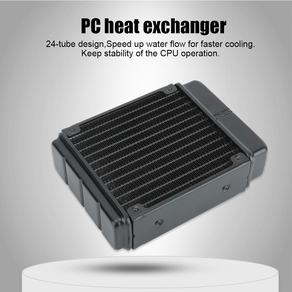 Water Cooling Radiator Double Core Heat Sink Computer Replacement Accessory for Beauty