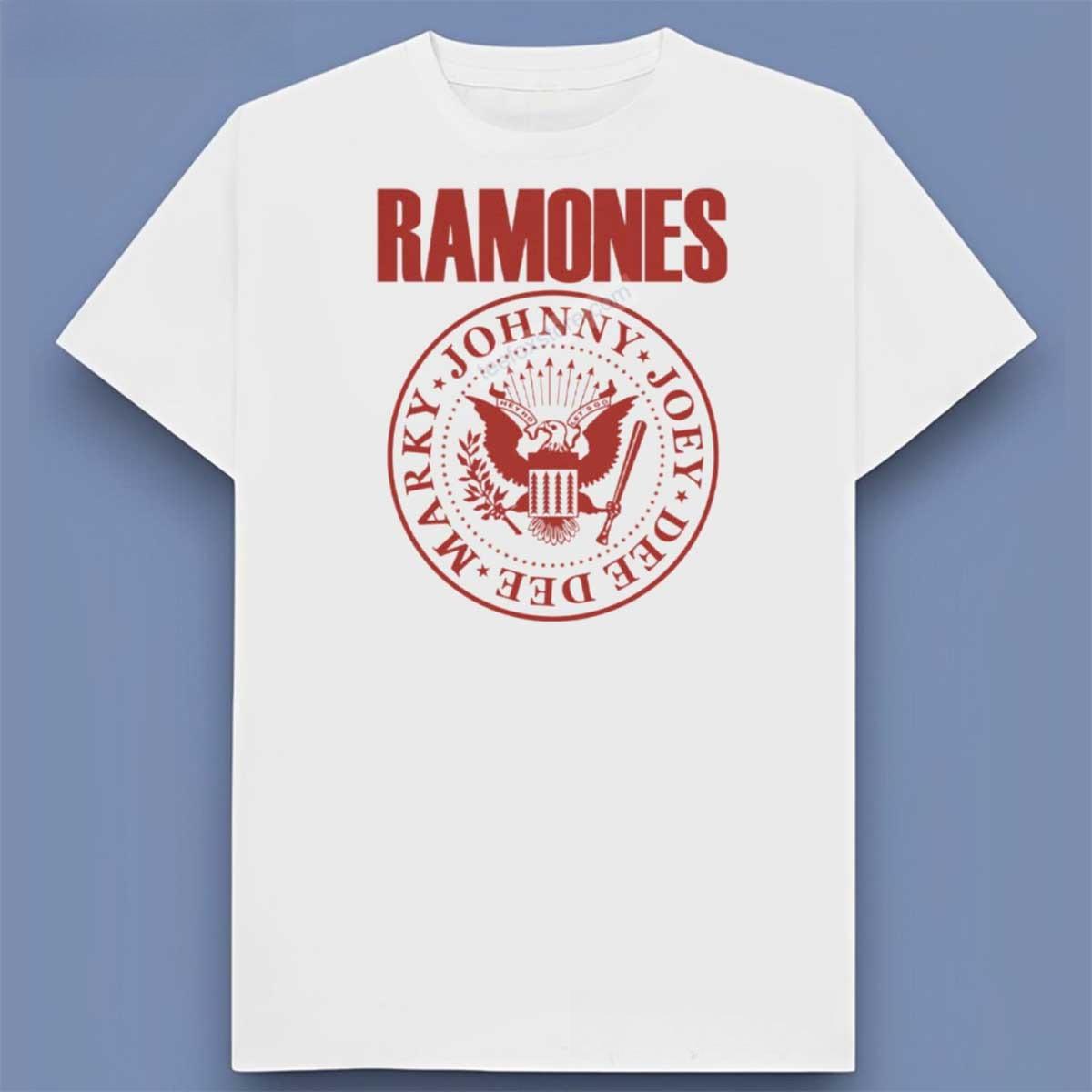 

Ramones Johnny Joey Deedee Marky Graphic Print Men s and Women s Loose Short Sleeved T-shirt for Casual Wear All Year Round -... S разноцветный