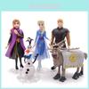 Enchanting 5pcs Snow Queen Anna Elsa Frozen 2 Olaf Sven Kristoff Action Figures Set