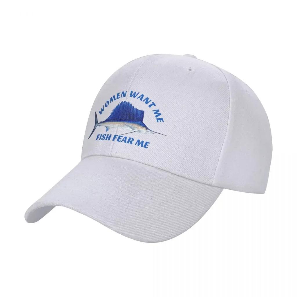 Women want me fish fear me Baseball Cap Streetwear Sports Cap Hat Unisex Unisexs Tennis Womens