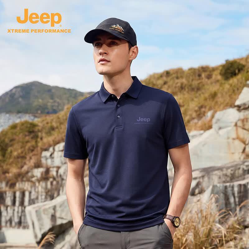 Jeep Men's Quick-Dry Performance Polo Shirt