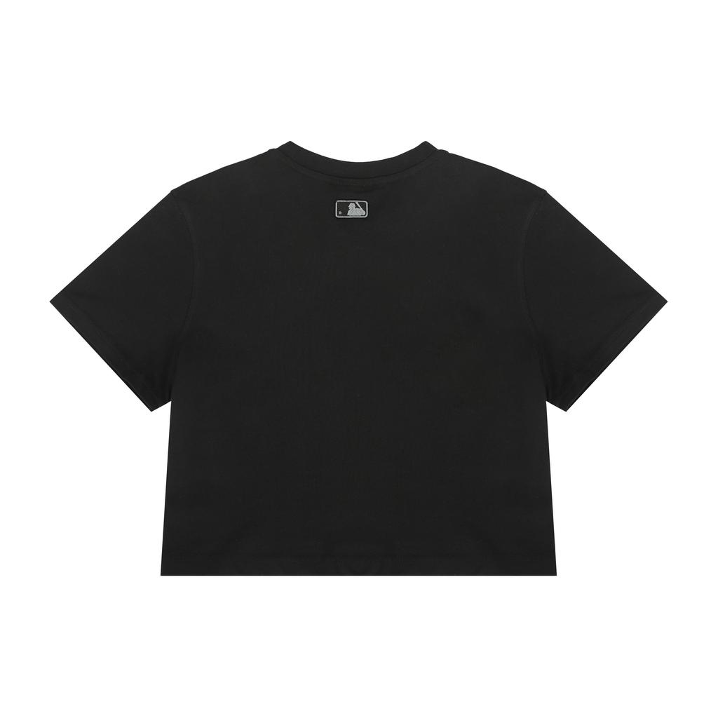 MLB New York Yankees Solid Logo Short Sleeve Summer Breathable T-Shirt Women tops Black 3FTS11023-50BKS