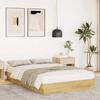 VidaXL Bed Frames Without Mattress 120x190 Cm Solid Oak Wood 3315737