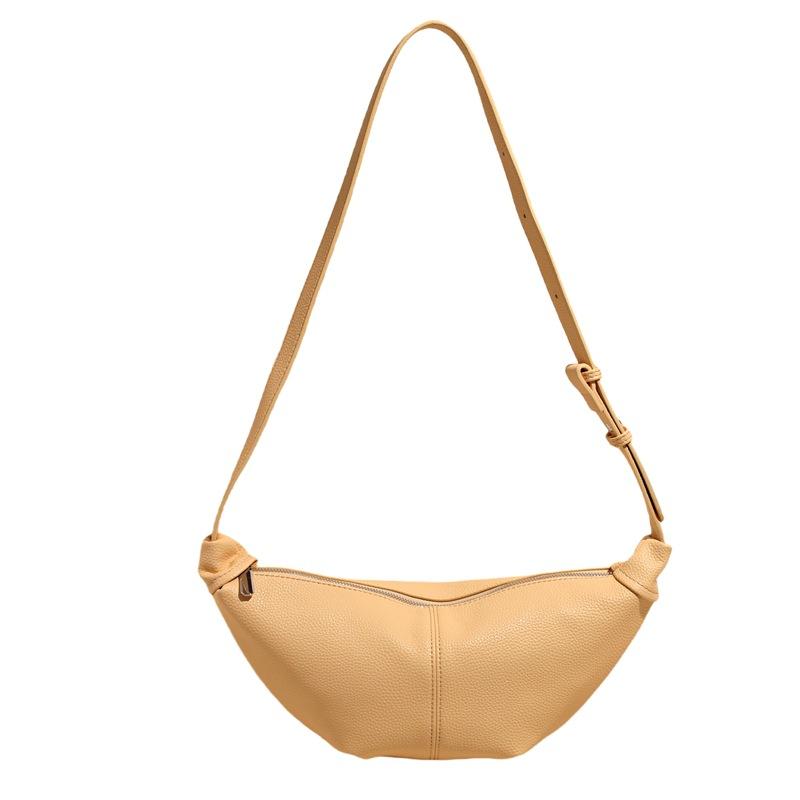 

Spring and summer wholesale high-end simple lychee pattern dumpling bag women s casual versatile daily light solid color messenger bag