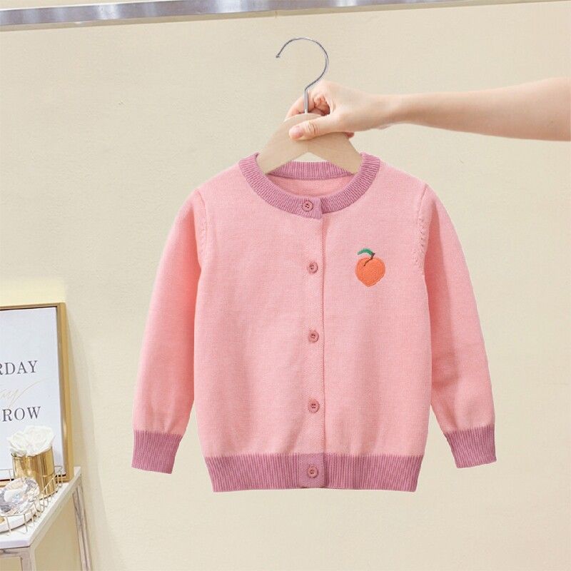 Korean Style Children's Cardigan Cotton Wool for Autumn