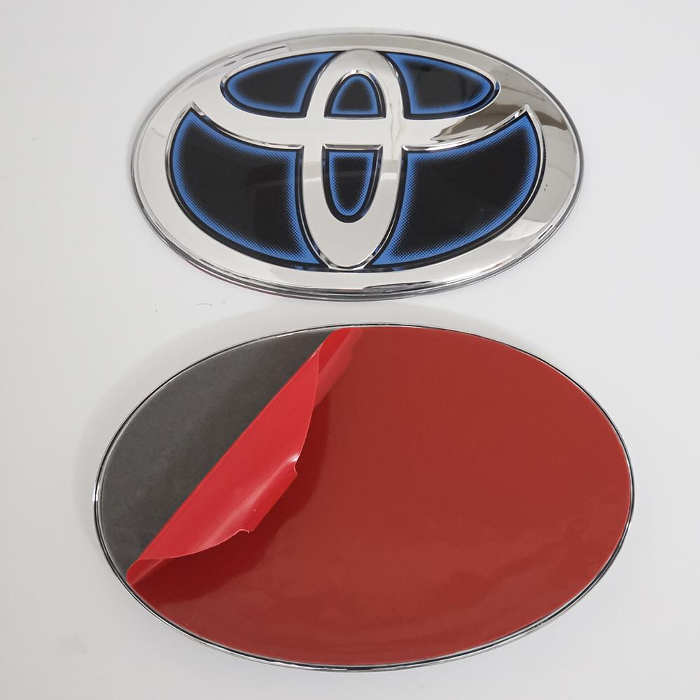LJVZ5 Car Front Grille Crystal Self-adhesive Badge for Toyota RAV4 Camry Corolla Hilux Highlander Sienna Yaris Prius C-HR Trunk Emblem